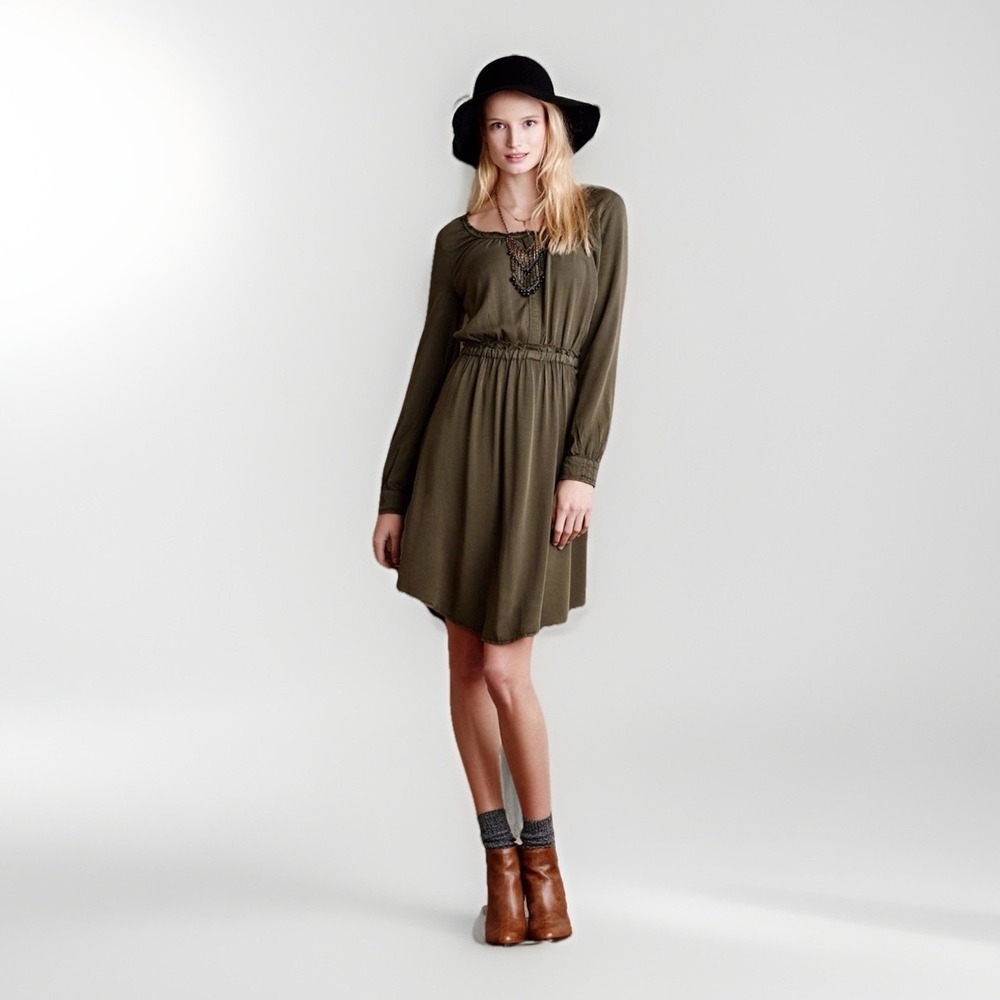 Holding Horses for Anthropologie Ocala Shirtdress Size 4 Moss Pullover